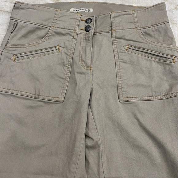 NEW ExOfficio Boot Cut Khaki Chino Pants Multi-Pocket Travel Style Size 8 - Picture 3 of 11